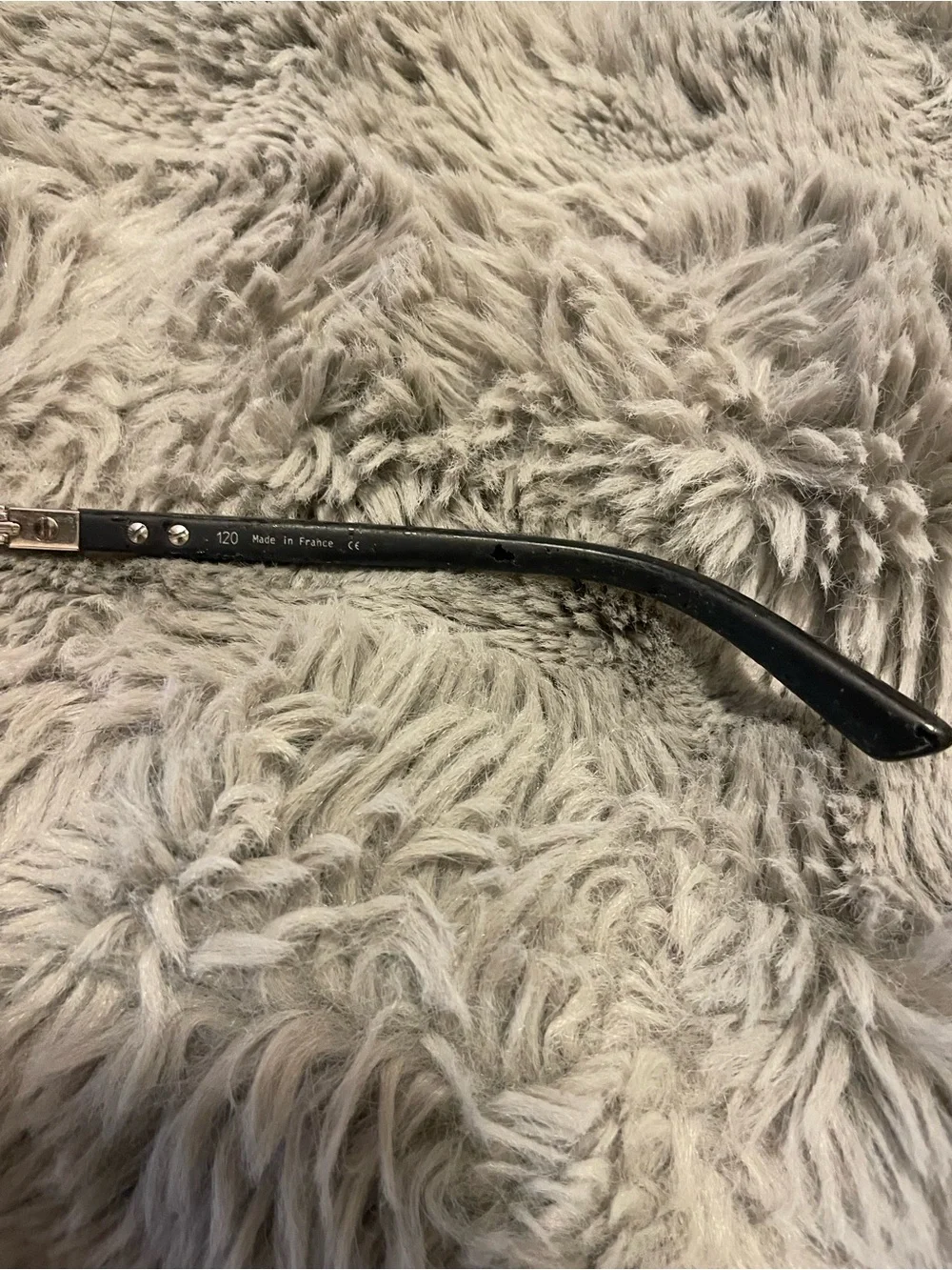 Vintage Cartier Women's Silver Frame Black Lens Aviator /Navigator Sunglasses